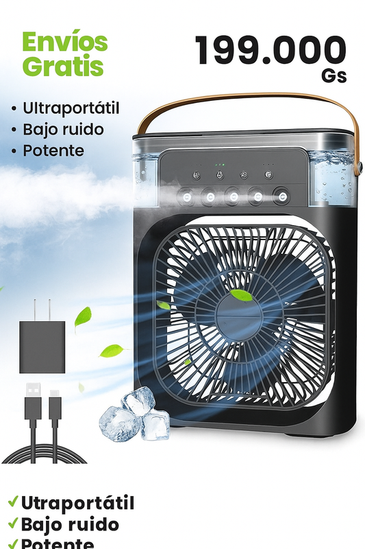 Humidificador portátil Ventilador 3 en 1