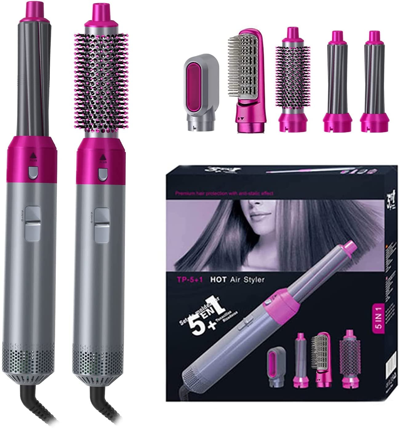SET MOLDEADOR 5 en 1 HOT Air Styler